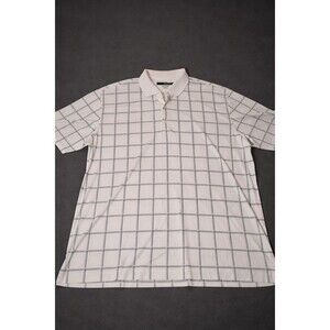 GREG NORMAN Play Dry GOLF POLO SHIRT Embroidered Logo on Sleeve Men's X-Large XL